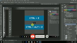 Difference between ctrl +z and ctrl+alt+z in photoshop / undo option in Photoshop in tamil..