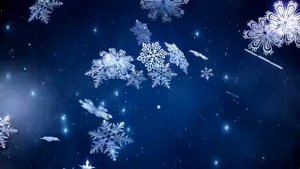 ФУТАЖ Снежинки