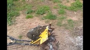 Сделал  из культиватора окучник. Окучивать картошку стало легко.