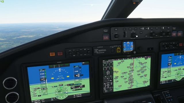 Microsoft Flight Simulator 2020  VOR Заход  Cessna Citation Longitude