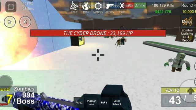 Apocalypse mode solo Mobile Part 1 - Roblox Zombie Uprising смотреть онлайн