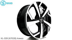 SKAD KL-328 Black glossy polished / СКАД КЛ328-ХХ Алмаз