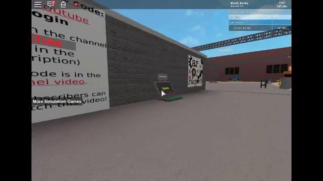 Car Factory Tycoon Roblox смотреть онлайн
