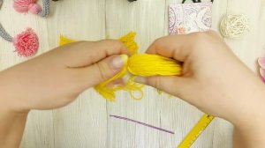 Как сделать декоративную кисточку из пряжи. ИДЕАЛЬНАЯ КИСТОЧКА ИЗ НИТОК.