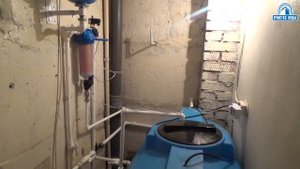 Очистка воды в коттедже эжектором, накопительным баком и промывной титановой мембраной
