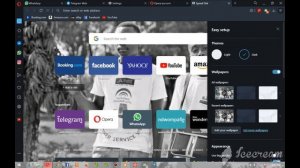 HOW  TO SET OPERA MINI DARK MODE AND WALLPAPER ON YOUR WINDOWS