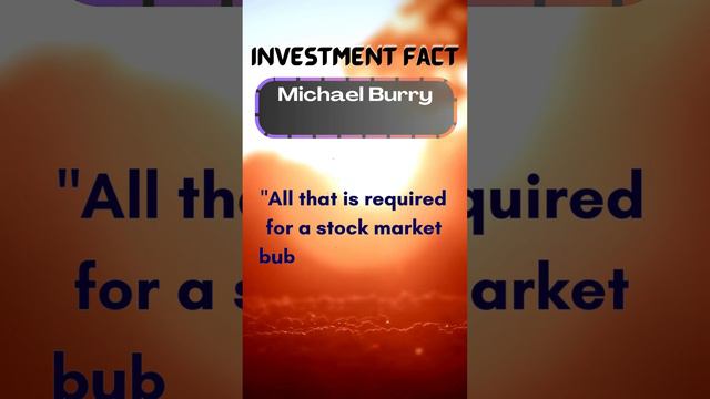 Michael Burry on Recognizing Market Bubbles: Anticipating Crises #viral #facts #viral