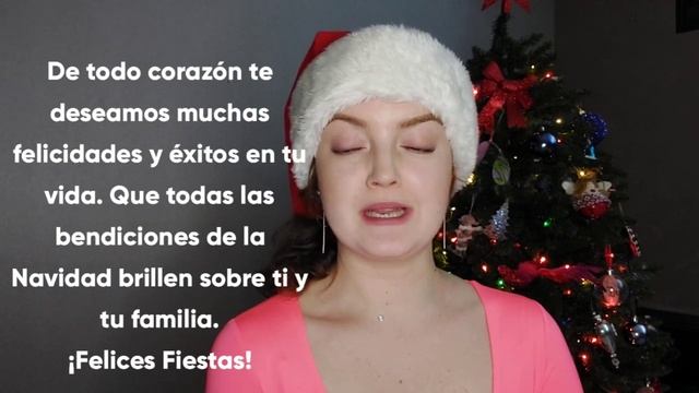 Красивые поздравления с Новым годом и Рождеством на испанском языке. смотреть онлайн