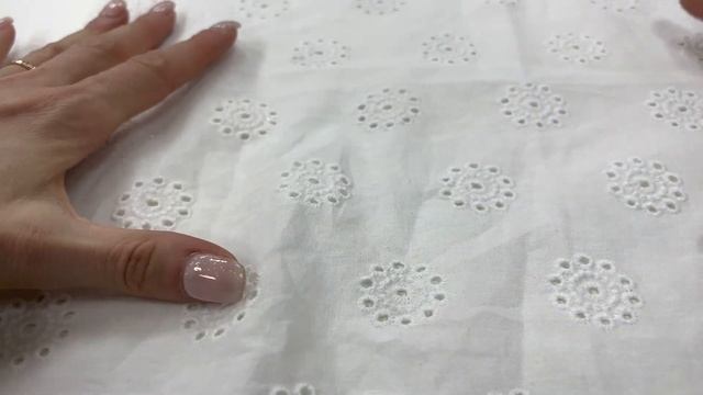 Натуральная ткань для воздушного летнего платья. Хлопковое шитье