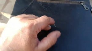 Как пошить сумку из кусков кожи без машинки.