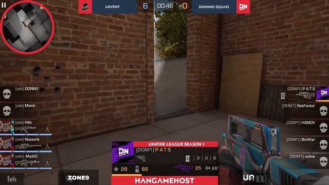 Domino Squad vs Advent | Unifire | Турнир Standoff 2 смотреть онлайн