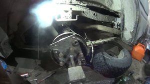 снятие полуоси и замена подшипника opel frontera