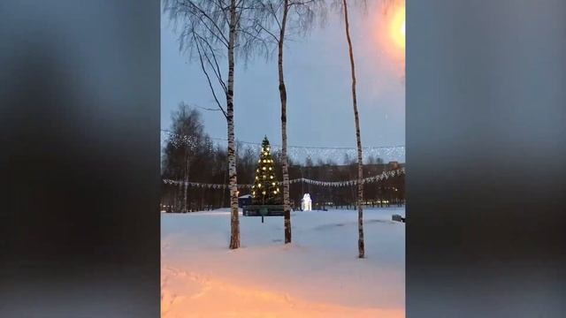 Парк Победы в Новый Год - город Киров. 2020 г.