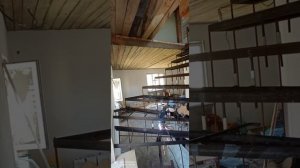 Бетонная лестница на мансарду Concrete staircase to the attic