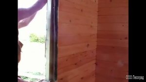 Обсадная коробка ( окосячка ) в деревянном дома