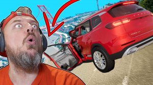 Кто ДАЛЬШЕ прыгнет с РАМПЫ  ЗОО км/ч ➤ BeamNG Drive