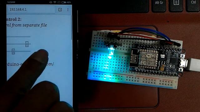 NodeMCU/ESP8266 WebSocketsServer, load html from separate file in flash file system, to control GPI смотреть онлайн
