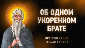 Исаак Сирин — 14 Об одном укоренном брате — Слова подвижнические