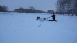 Мотобуксировщик на деревянных склизах. Часть 4 - Спустя 150 км пробега