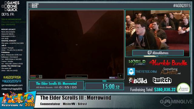 AGDQ 2015 - The Elder Scrolls III : Morrowind 7/01/15 Fr смотреть онлайн