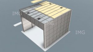 3д сборка сушильной камеры 60м3