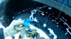 Chevrolet Niva ЦЕПЬ НА КОЛЕСО ЗА 30 СЕКУНД