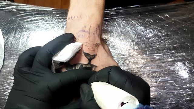 Lion Tattoo- Timelapse смотреть онлайн