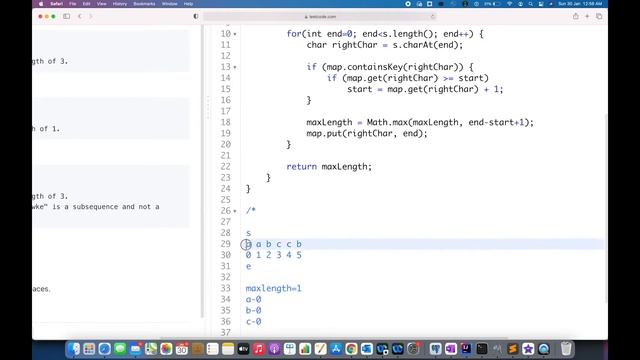 Sliding Window 4 - Medium - Longest Substring Without Repeating Characters - JAVA