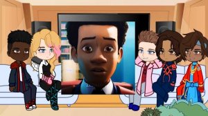 Spider-man across the spider-verse react to Miles Morales | Gacha club