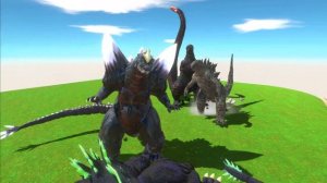 GODZILLA vs SPACE GODZILLA vs SHIN GODZILLA vs SUPER GODZILLA - Animal Revolt Battle Simulator