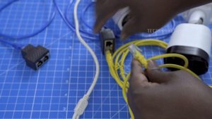 1 LAN Cable Convert & Connect to 2 IP Cameras using Rj45 Splitter/Coupler