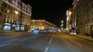 Московские улицы ночью. Центр. Апрель 2023