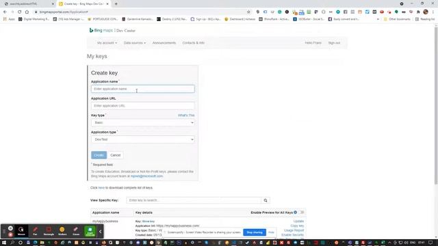 Bing Maps API Key Tutorial смотреть онлайн