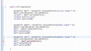 Android Application Development Tutorial - 183 - OpenGL Vertex Color Buffer
