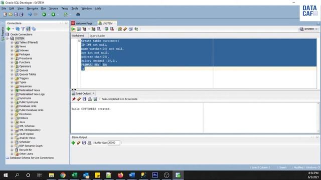 How to create Table & Insert data  in Oracle 19c  Database | PL/SQL Tutorial 4