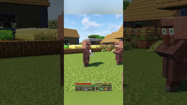 Minecraft Сельские жители Сражаются За Девочек#minecraft #villager #grox #short #top