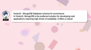 NodeJS : MongoDB Database schema for ecommerce