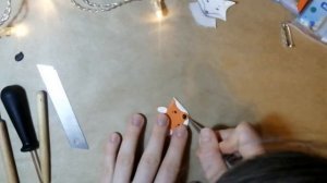 Брошь-лисичка из полимерной глины