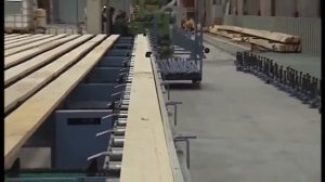 Линия производства клееного бруса