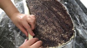 Творожная коса с маковой начинкой