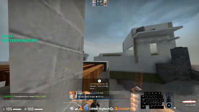 CS GO  HA HNS C ЧИТАМИ?