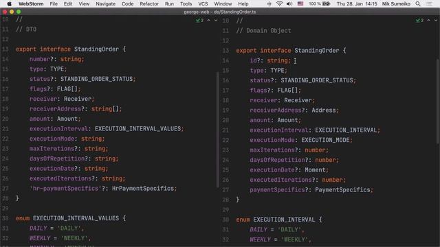 DTO (Data Transfer Object) in JavaScript/Typescript