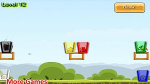 Angry Birds Drink Water 2 - SHOOT ALL DIFFERENT BIRDS TO COLOR CUP OF WATER! SKILL GAME!