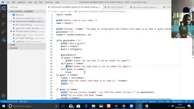 TechBridge Online Coding Class (Python Programming)