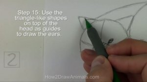 How to Draw a Wolf Growling (Snarling)