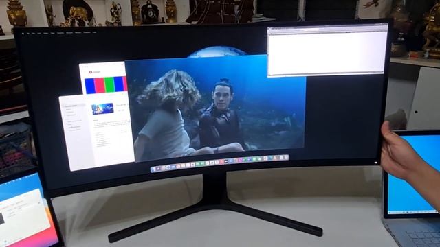 รีวิว มอนิเตอร์ Mi Curved Gaming Monitor 34 ใหญ่สะใจ! смотреть онлайн