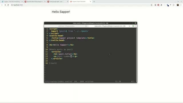 Create a blog with Svelte+Sapper смотреть онлайн