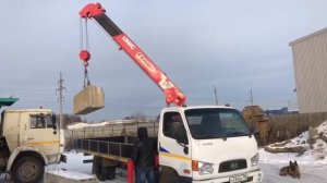 ПРОВЕРКА ПОД ГРУЗОМ Hyundai HD78 2012г. С КМУ UNIC 295