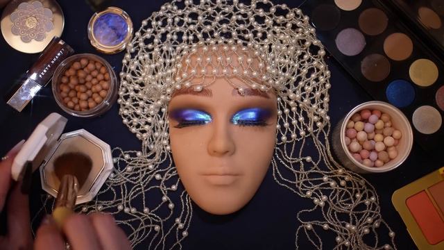 Starling Makeup ASMR [22.05.2023] - АСМР Нанесение гламурного макияжа насыщенного синего цвета