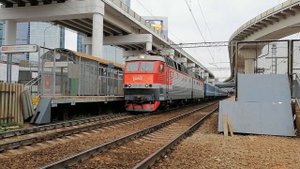 Электровоз ЧС7-051 с поездом №028 Брест - Москва.